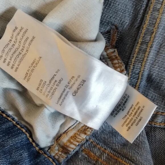 Free People We The Free Liv Flare Crop Darkwash Denim Jeans 28  OB1417538 - Picture 9 of 11